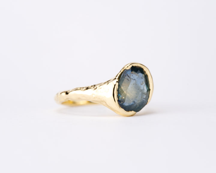 Stormy Blue Montana Sapphire Ring - 2.545ct
