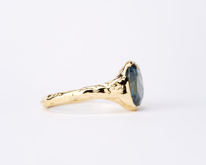 Stormy Blue Montana Sapphire Ring - 2.545ct