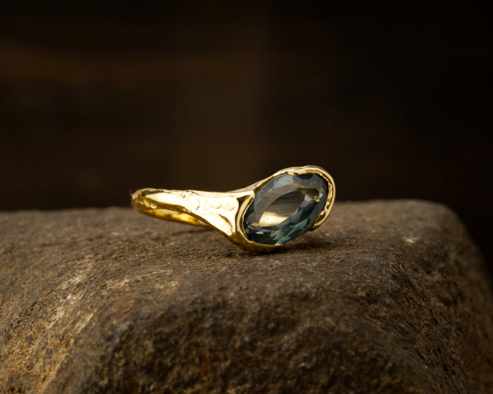 Mountain Sky Blue Montana Sapphire Ring - 2.5ct