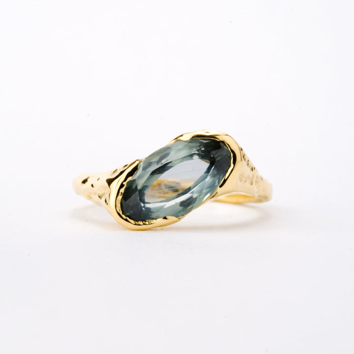 Mountain Sky Blue Montana Sapphire Ring - 2.5ct