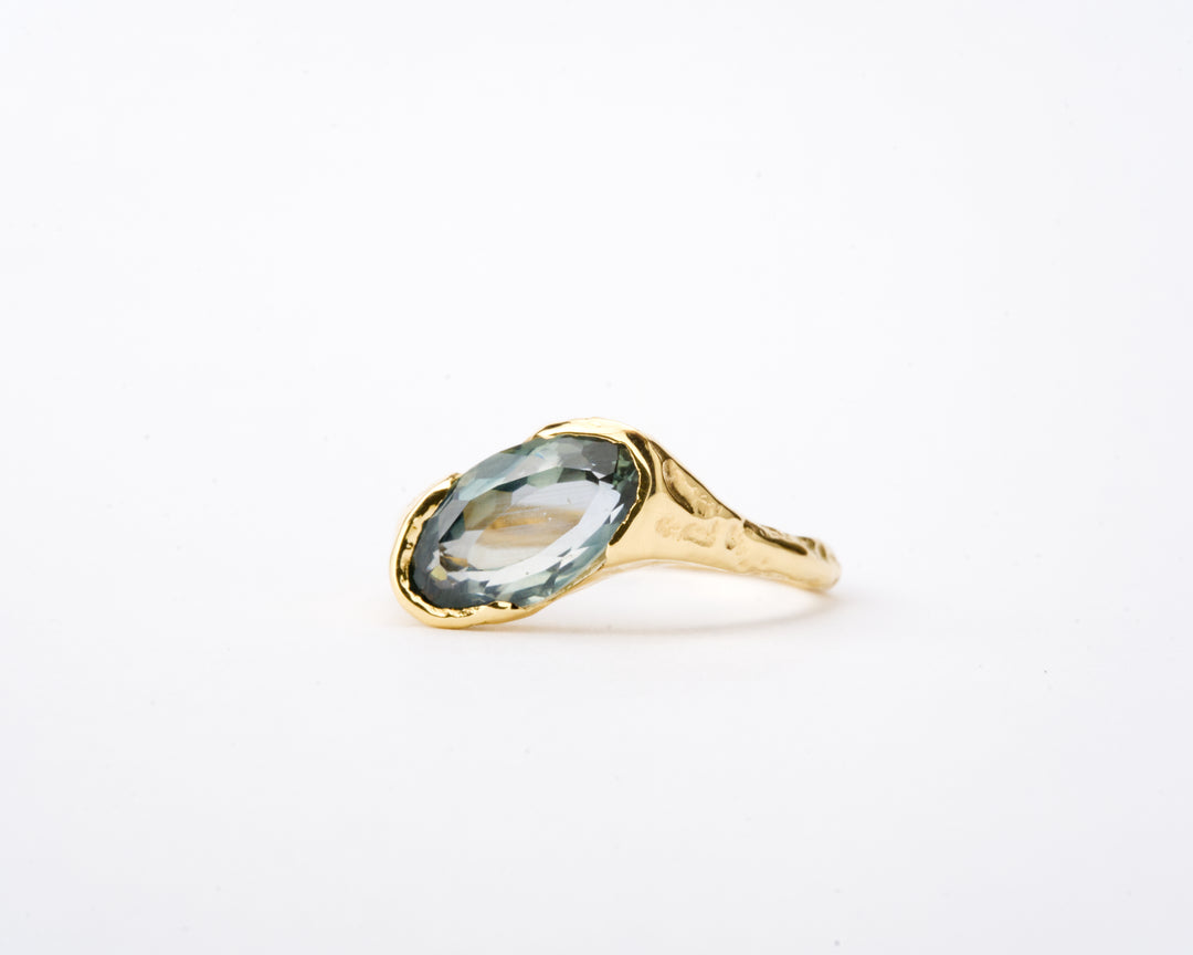 Mountain Sky Blue Montana Sapphire Ring - 2.5ct