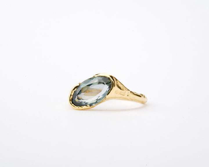 Mountain Sky Blue Montana Sapphire Ring - 2.5ct