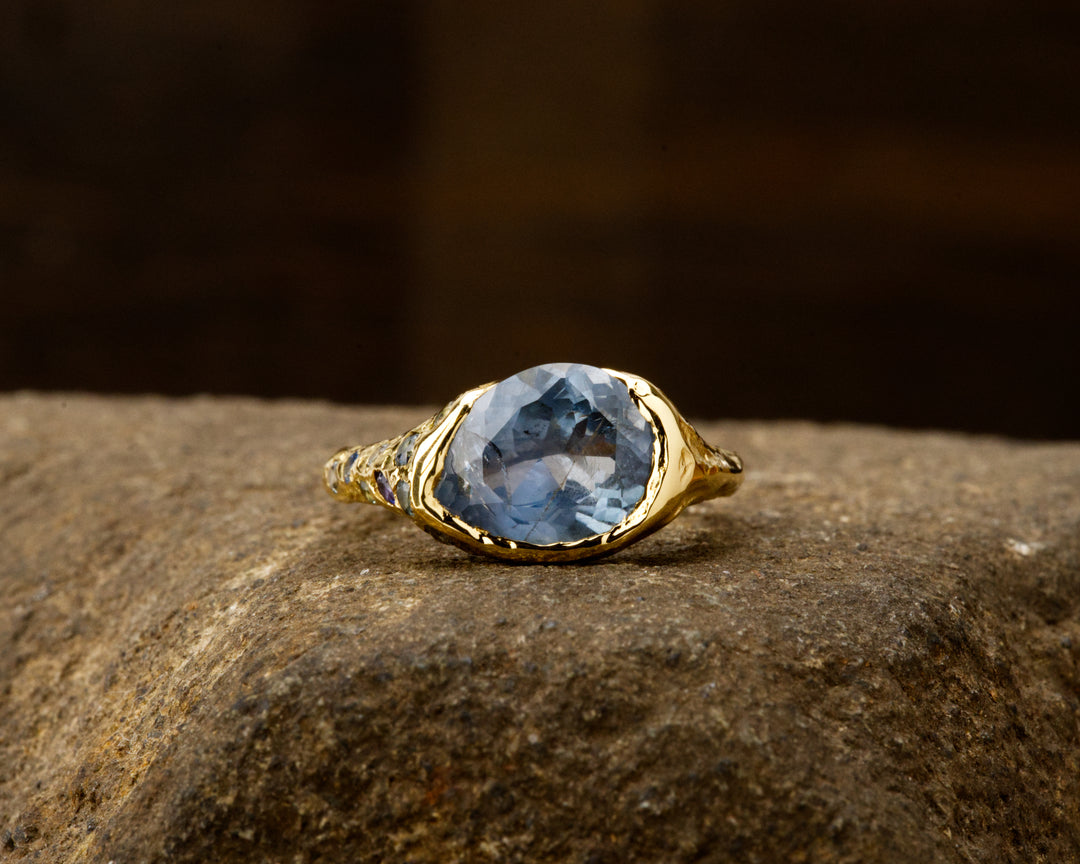 Caspian Blue Montana Sapphire Ring - 2.875ct