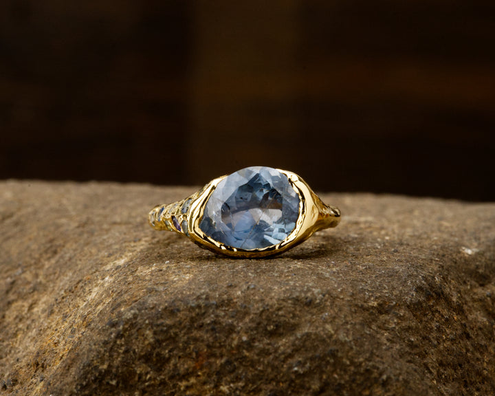 Caspian Blue Montana Sapphire Ring - 2.875ct
