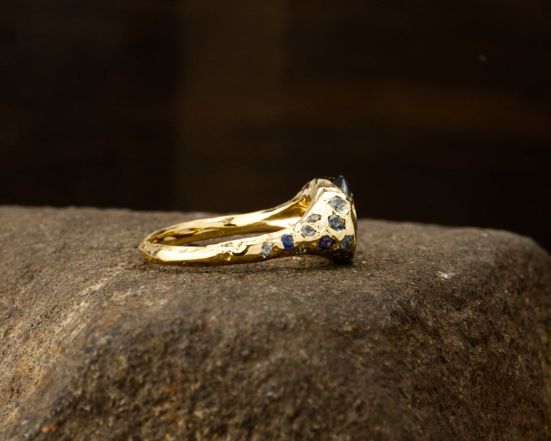Caspian Blue Montana Sapphire Ring - 2.875ct