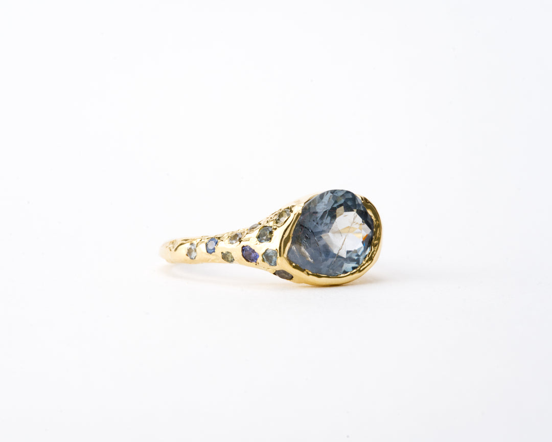 Caspian Blue Montana Sapphire Ring - 2.875ct