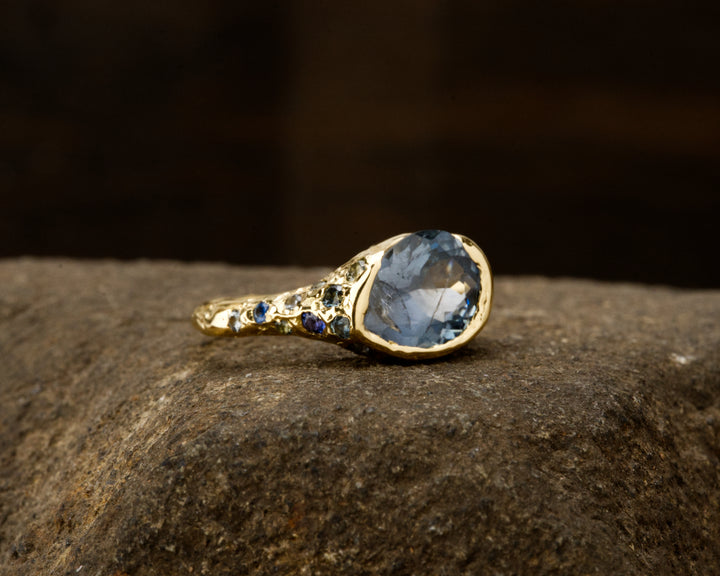 Caspian Blue Montana Sapphire Ring - 2.875ct