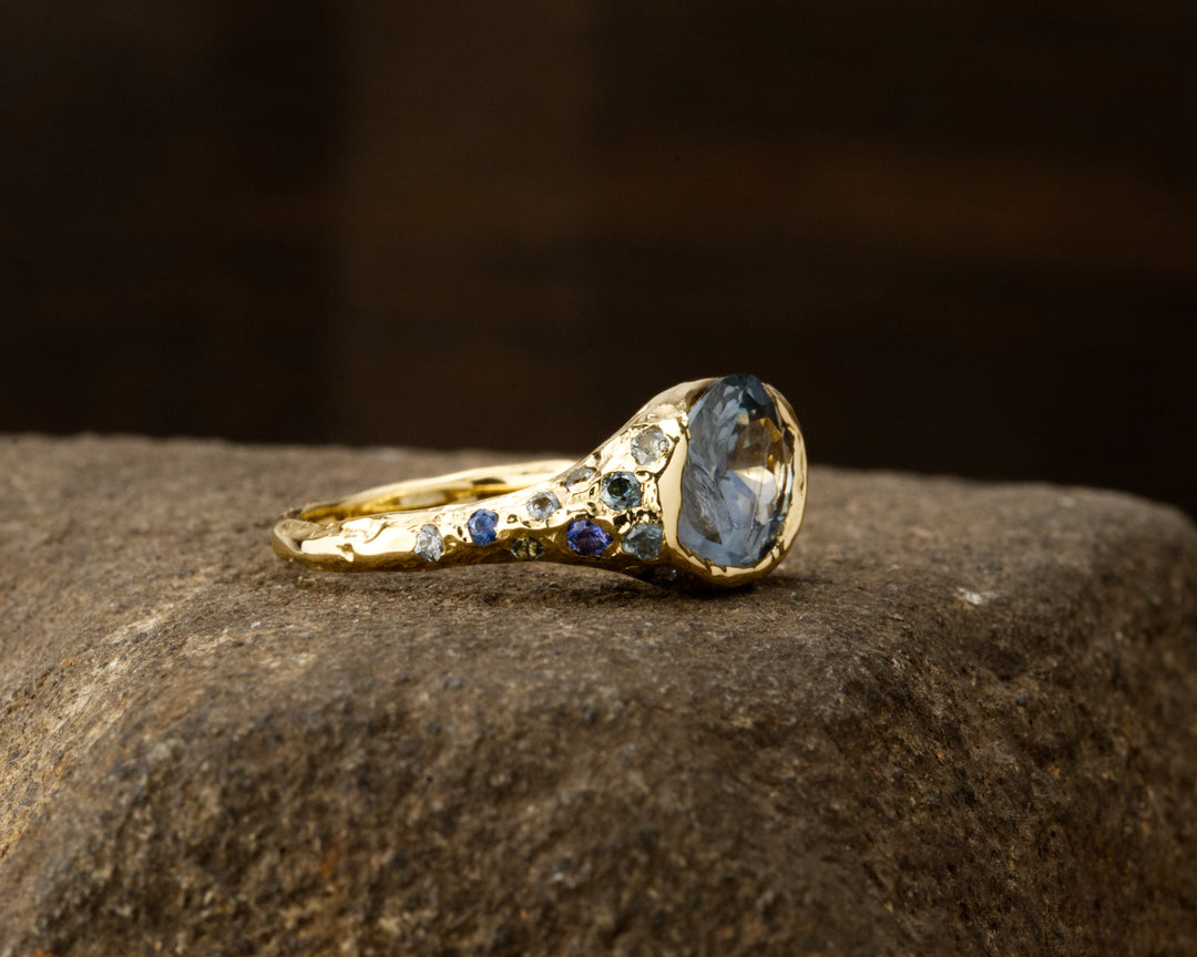 Caspian Blue Montana Sapphire Ring - 2.875ct