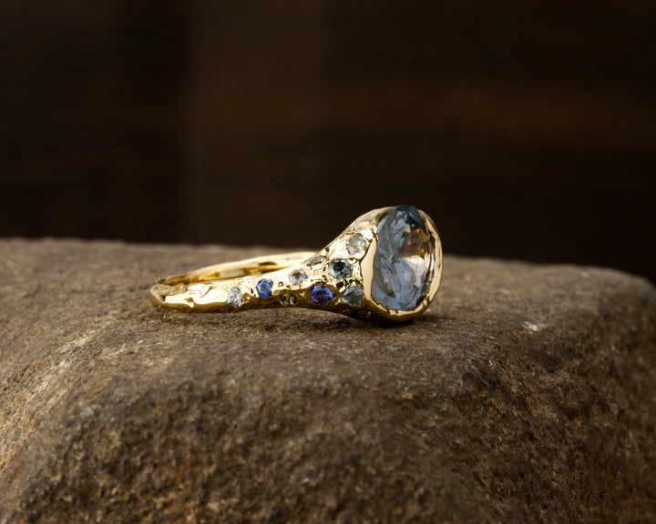 Caspian Blue Montana Sapphire Ring - 2.875ct