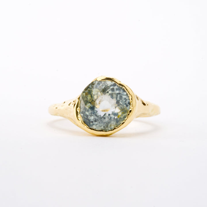 Bright Sky Blue Montana Sapphire Ring - 2.94ct
