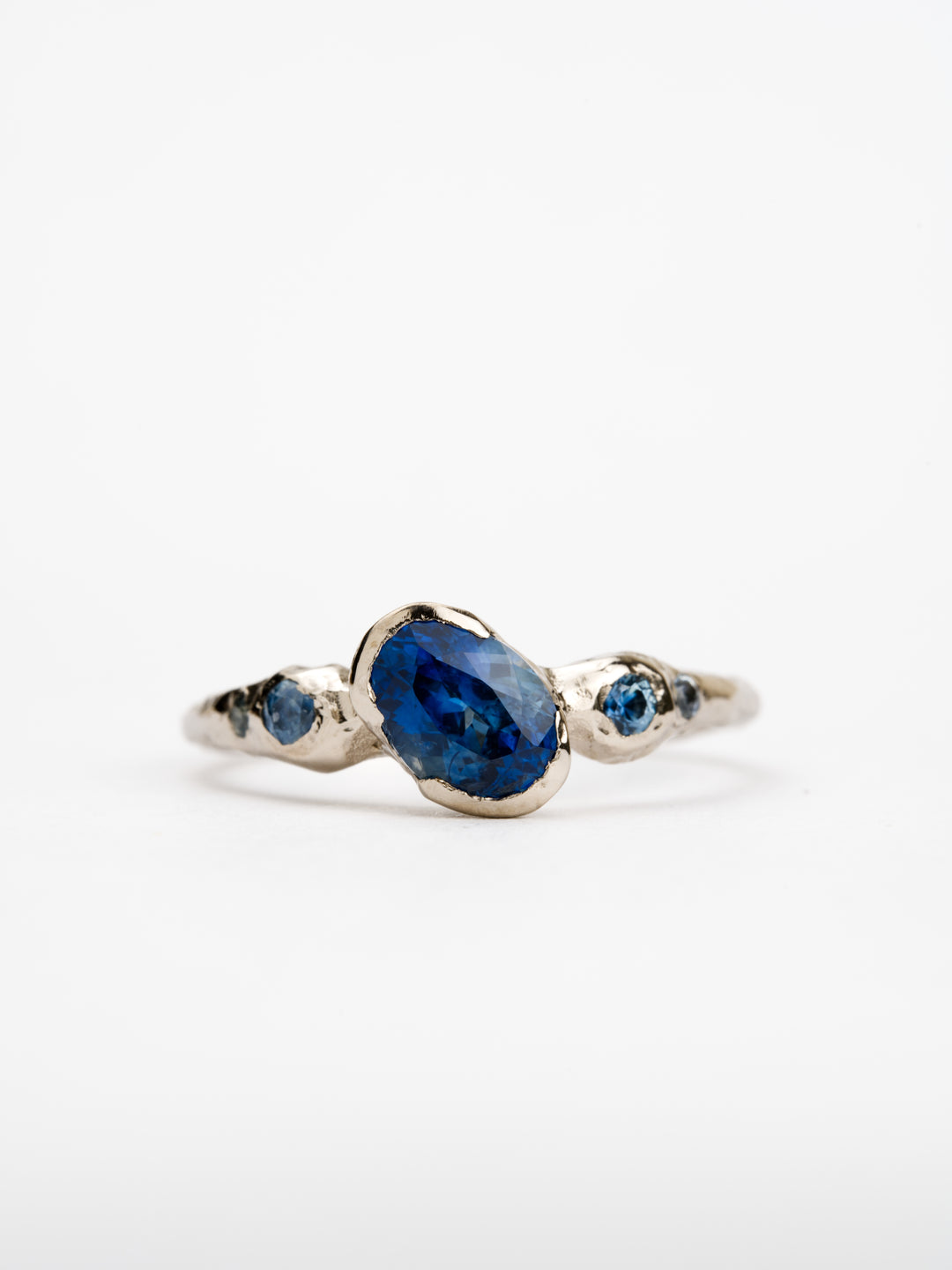 Adriatic Blue Montana Sapphire Ring - 0.94ct, handcrafted by Rigby Leigh