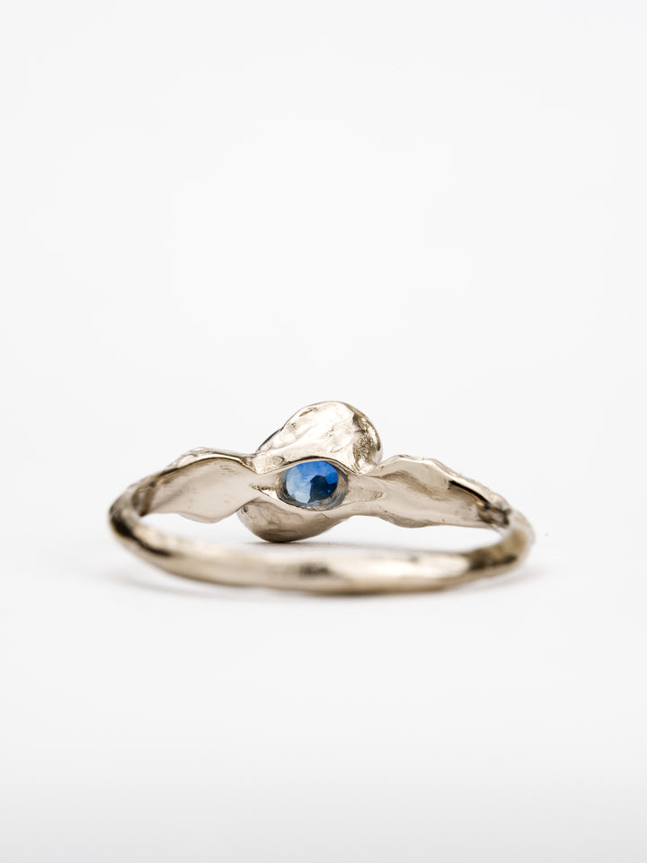 Adriatic Blue Montana Sapphire Ring - 0.94ct, handcrafted by Rigby Leigh