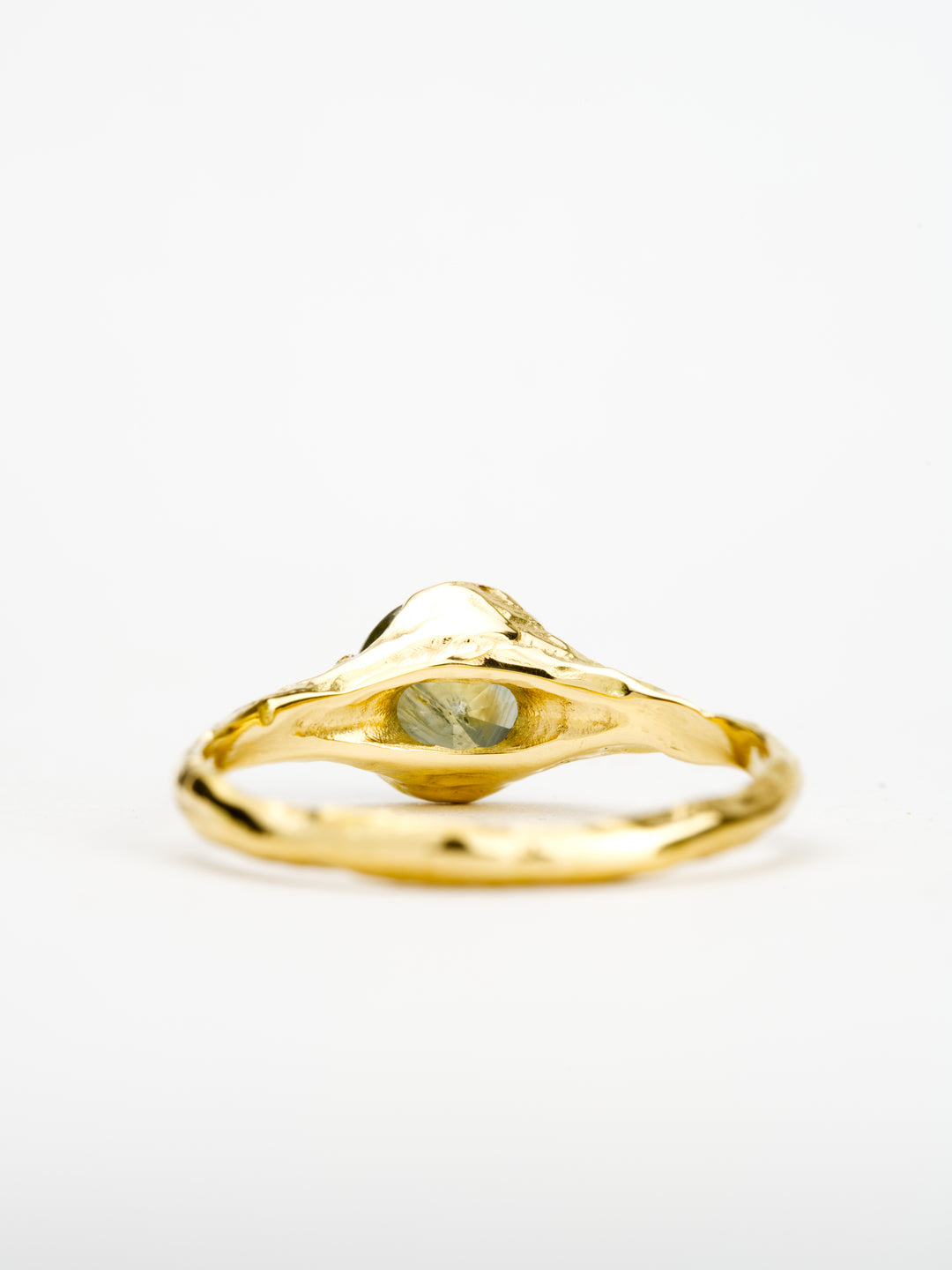 Alder Green Montana Sapphire Ring - 1.35ct, handcrafted by Rigby Leigh