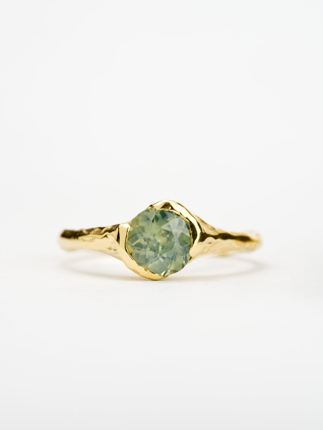 Aqua Montana Sapphire Ring - 1.055ct, handcrafted by Rigby Leigh