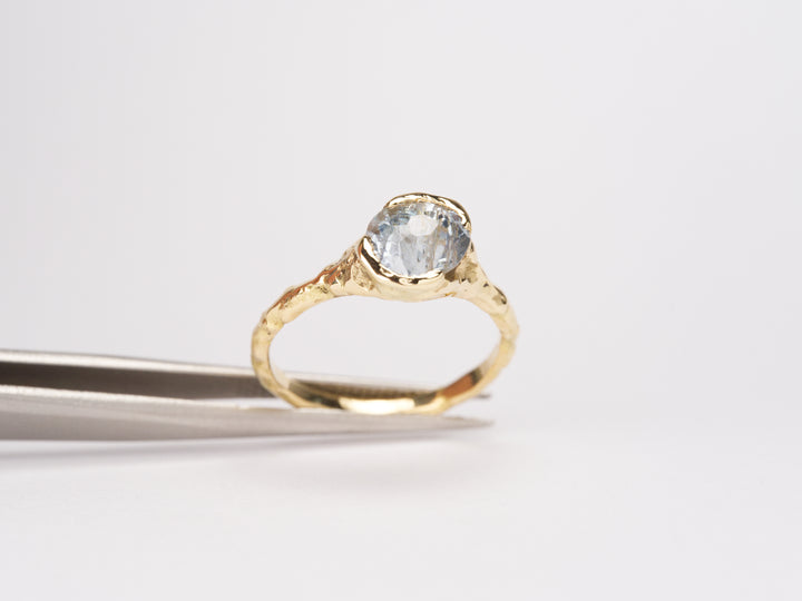 Glacial Water Montana Sapphire Ring