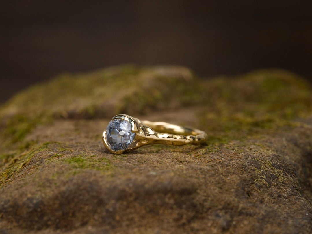 Glacial Water Montana Sapphire Ring