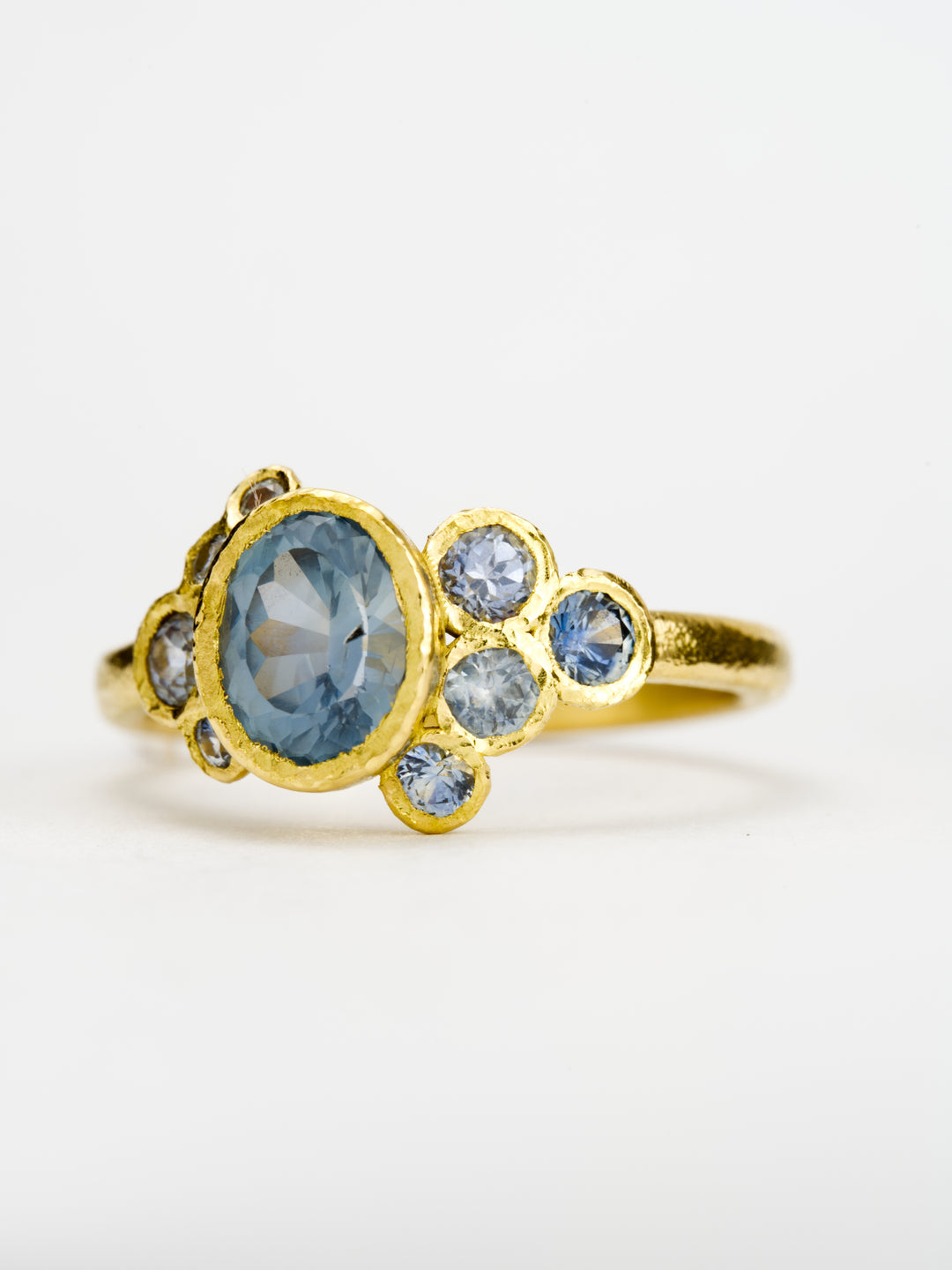 Baltic Blue Montana Sapphire Ring - 1.25ct, handcrafted by Rigby Leigh