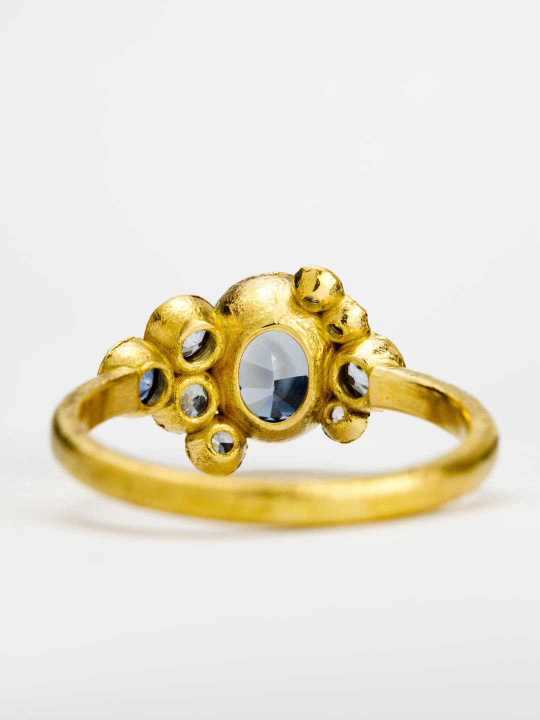 Baltic Blue Montana Sapphire Ring - 1.25ct, handcrafted by Rigby Leigh