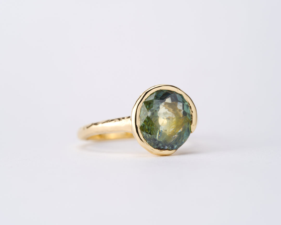 Blue Earth Montana Sapphire Ring - 3.175ct