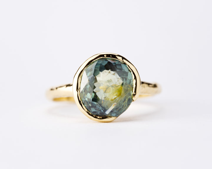 Blue Earth Montana Sapphire Ring - 3.175ct
