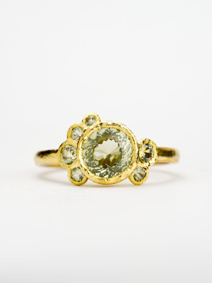 Bramble Green Montana Sapphire Ring-1.37ct, handcrafted by Rigby Leigh