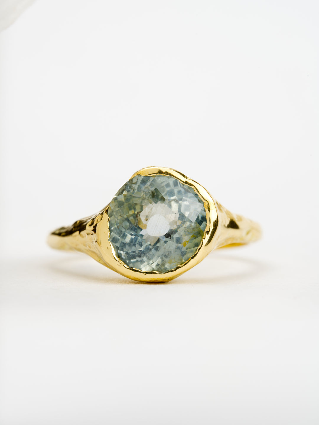 Bright Sky Blue Montana Sapphire Ring - 2.94ct, handcrafted by Rigby Leigh
