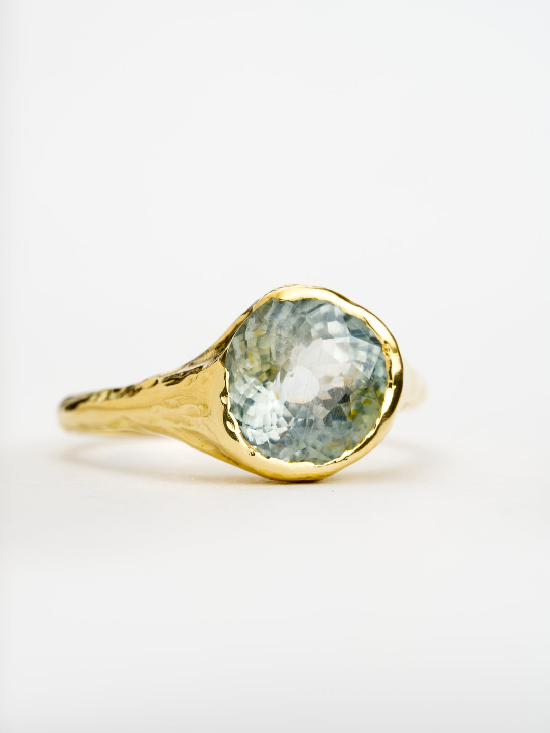 Bright Sky Blue Montana Sapphire Ring - 2.94ct, handcrafted by Rigby Leigh