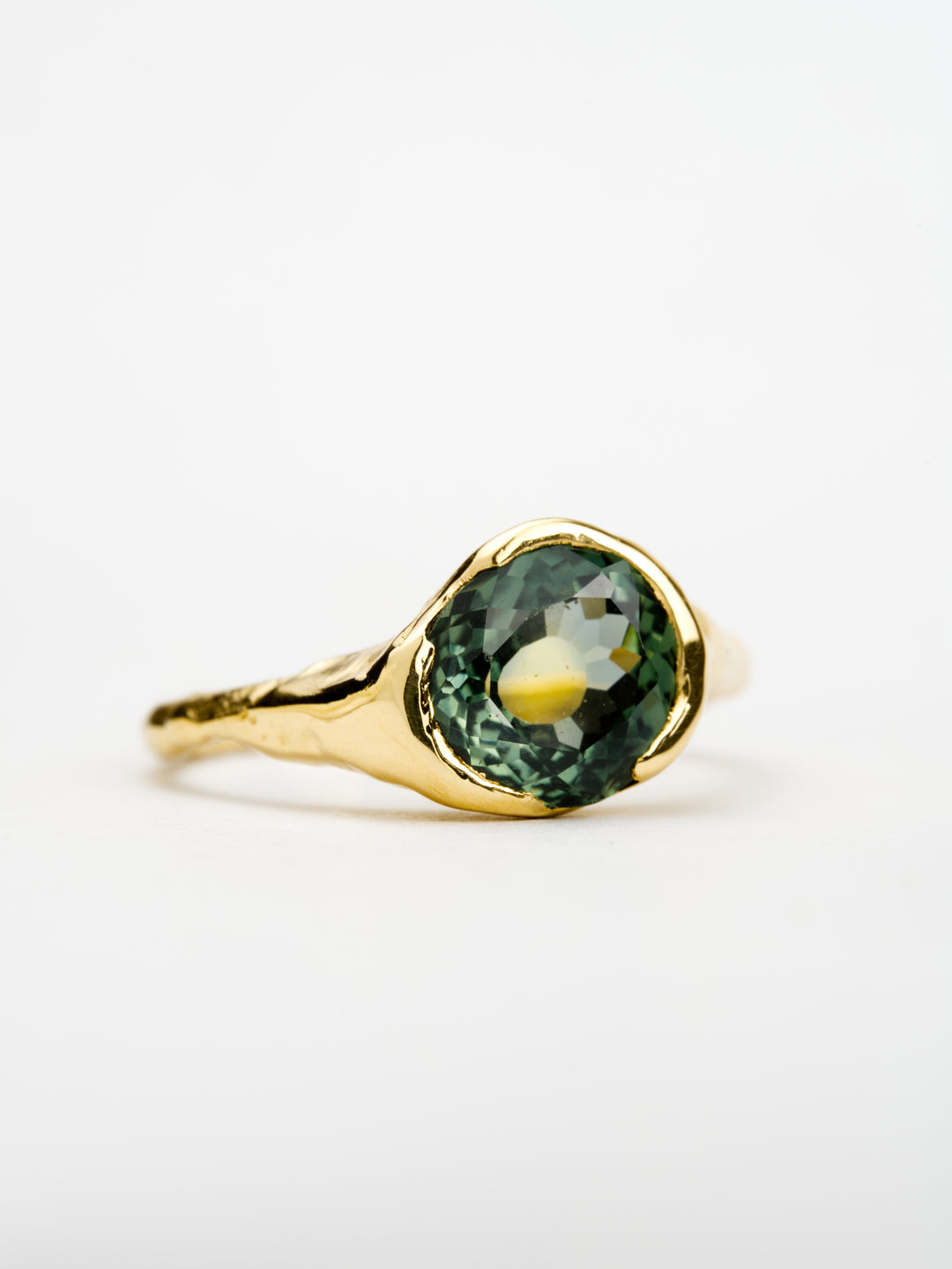 Color Change Montana Sapphire Ring - 2ct, handcrafted by Rigby Leigh