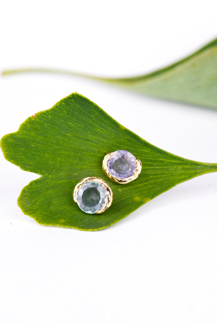 Twilight Blue and Purple Montana Sapphire Earrings - 1.89ct