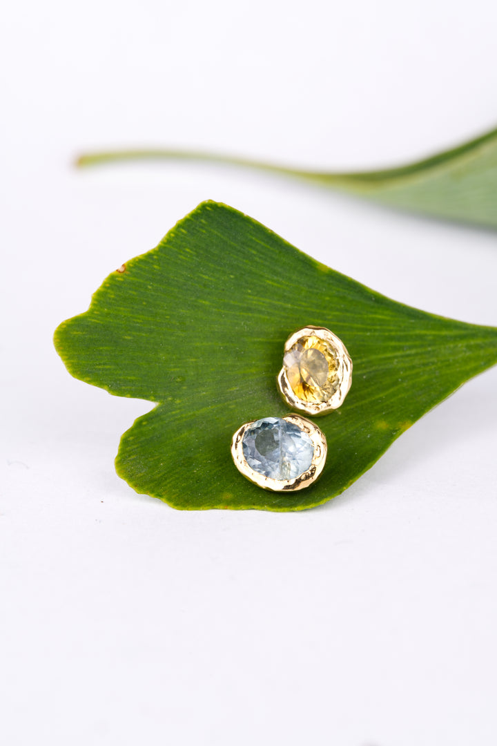 Meadowbrook Blue and Green Montana Sapphire Earrings - 1.52ct
