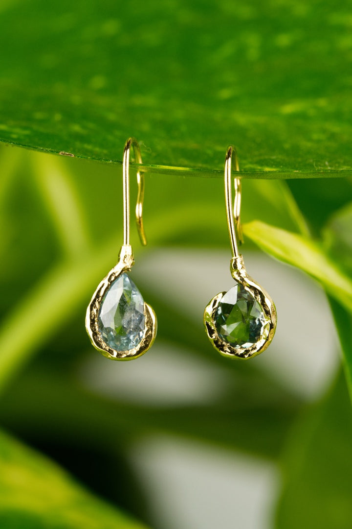 Flint Blue Montana Sapphire Earrings - 1.1ct