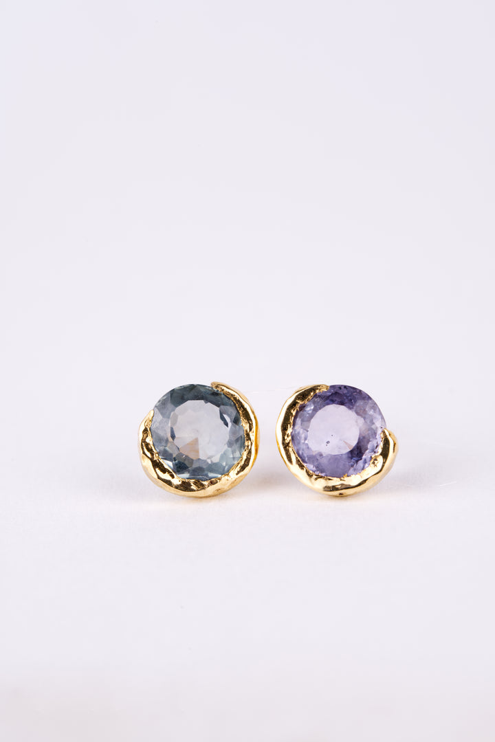 Twilight Blue and Purple Montana Sapphire Earrings - 1.89ct