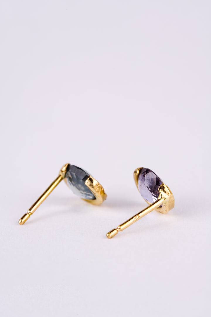 Twilight Blue and Purple Montana Sapphire Earrings - 1.89ct