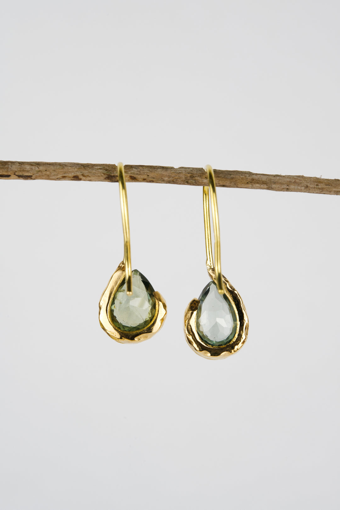 Watercress Blue and Green Montana Sapphire Earrings - 2.12ct
