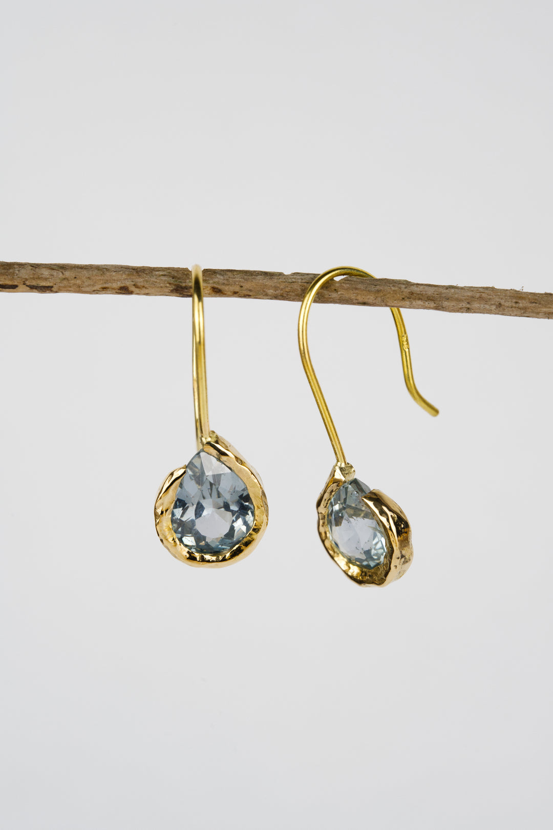 Flint Blue Montana Sapphire Earrings - 1.1ct