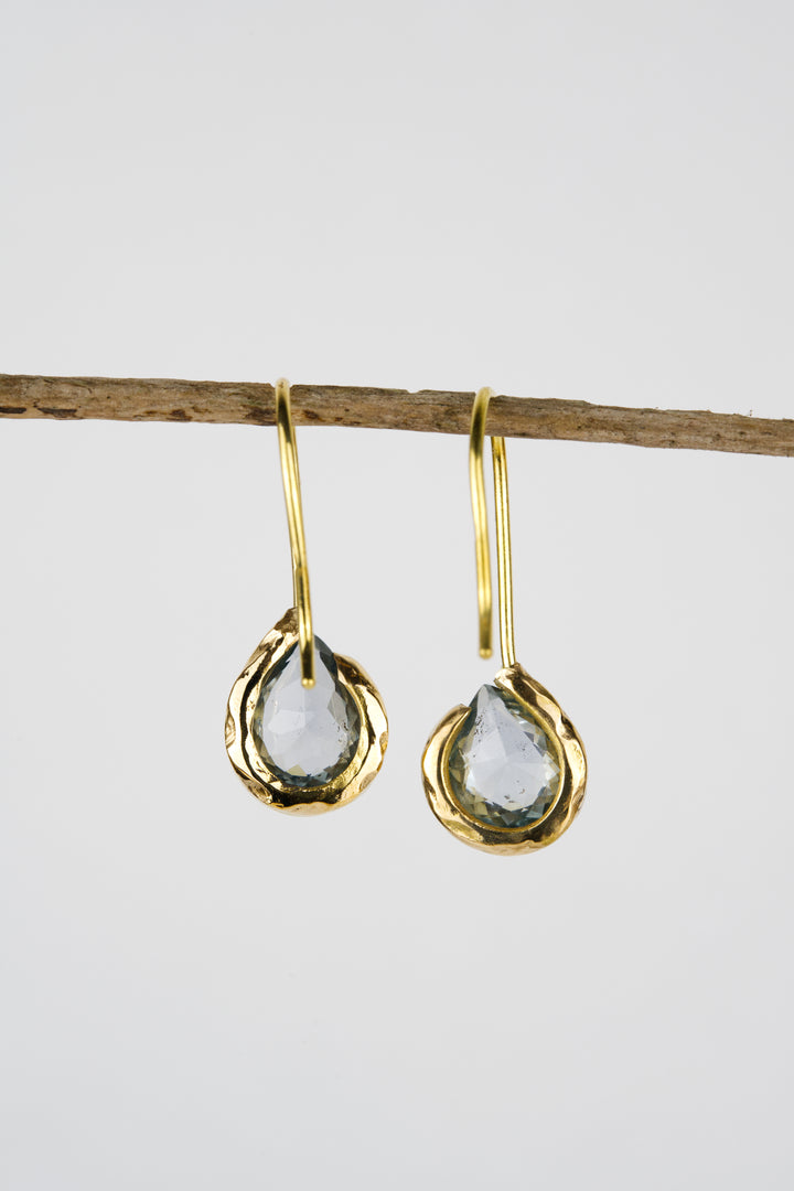 Flint Blue Montana Sapphire Earrings - 1.1ct