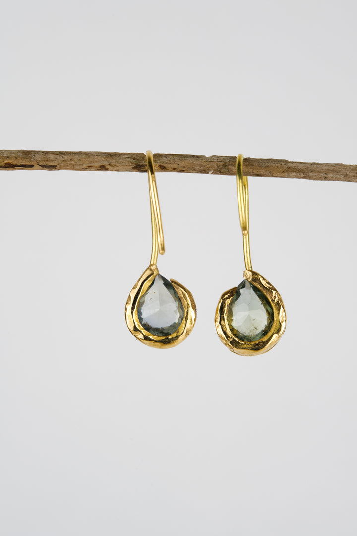 Corinthian Montana Sapphire Earrings - 2.175ct