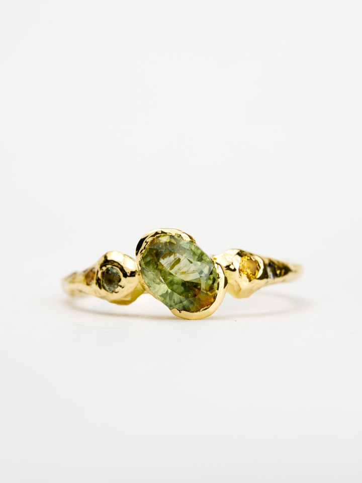 Fern Green Montana Sapphire Ring - 0.975ct, handcrafted by Rigby Leigh