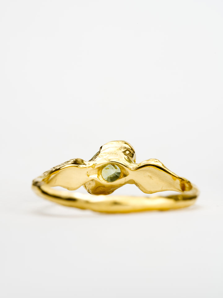 Fern Green Montana Sapphire Ring - 0.975ct, handcrafted by Rigby Leigh