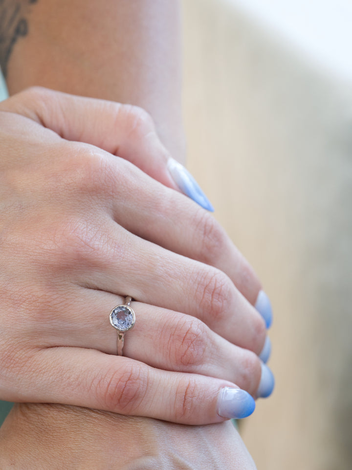 Frost Blue Montana Sapphire Ring - 1.27ct