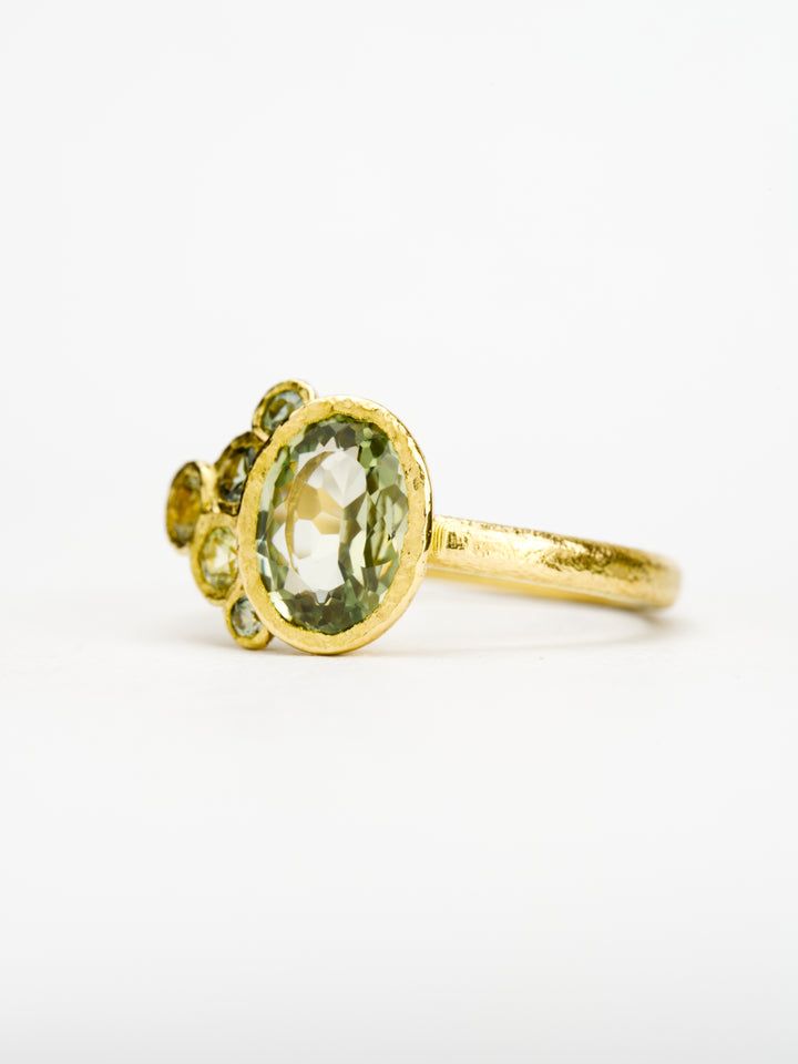 Heather Green Montana Sapphire Ring - 1.50ct, handcrafted by Rigby Leigh