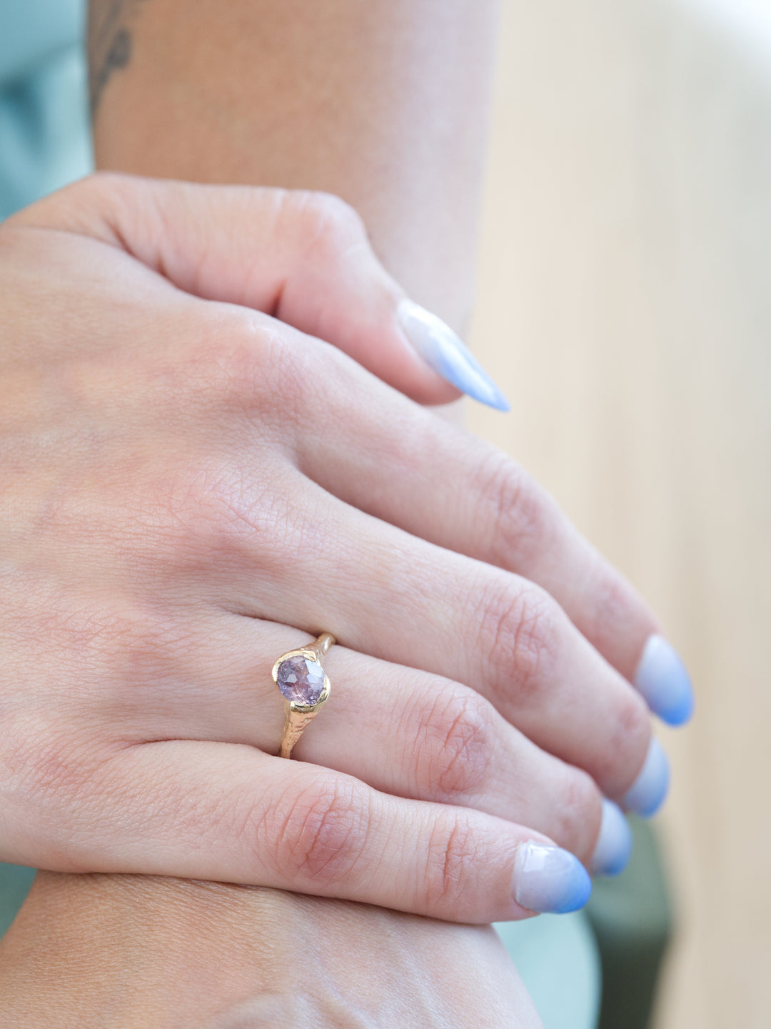 Hespera Violet Montana Sapphire Ring - 1.505ct, handcrafted by Rigby Leigh