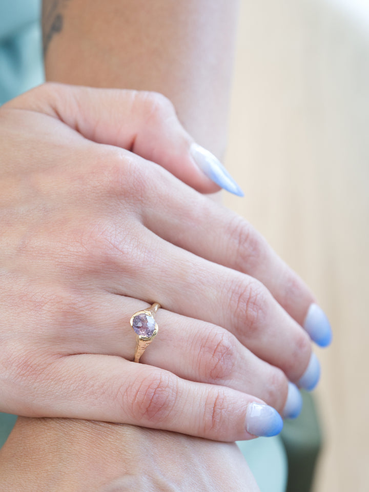 Hespera Violet Montana Sapphire Ring - 1.505ct, handcrafted by Rigby Leigh