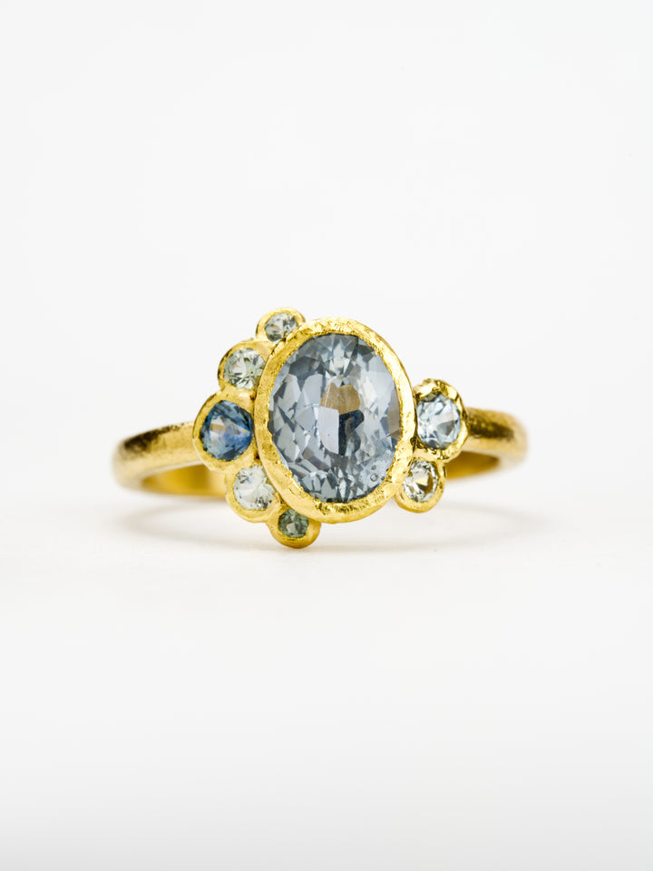 Juniper Blue Montana Sapphire Ring - 1.52ct, handcrafted by Rigby Leigh