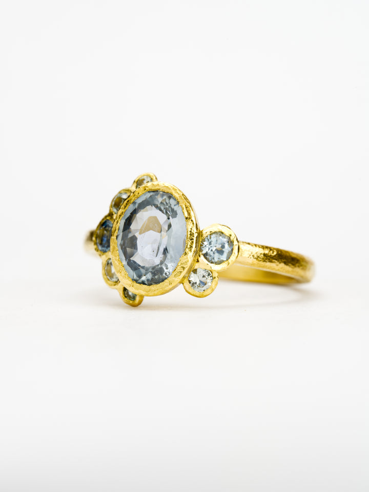 Juniper Blue Montana Sapphire Ring - 1.52ct, handcrafted by Rigby Leigh