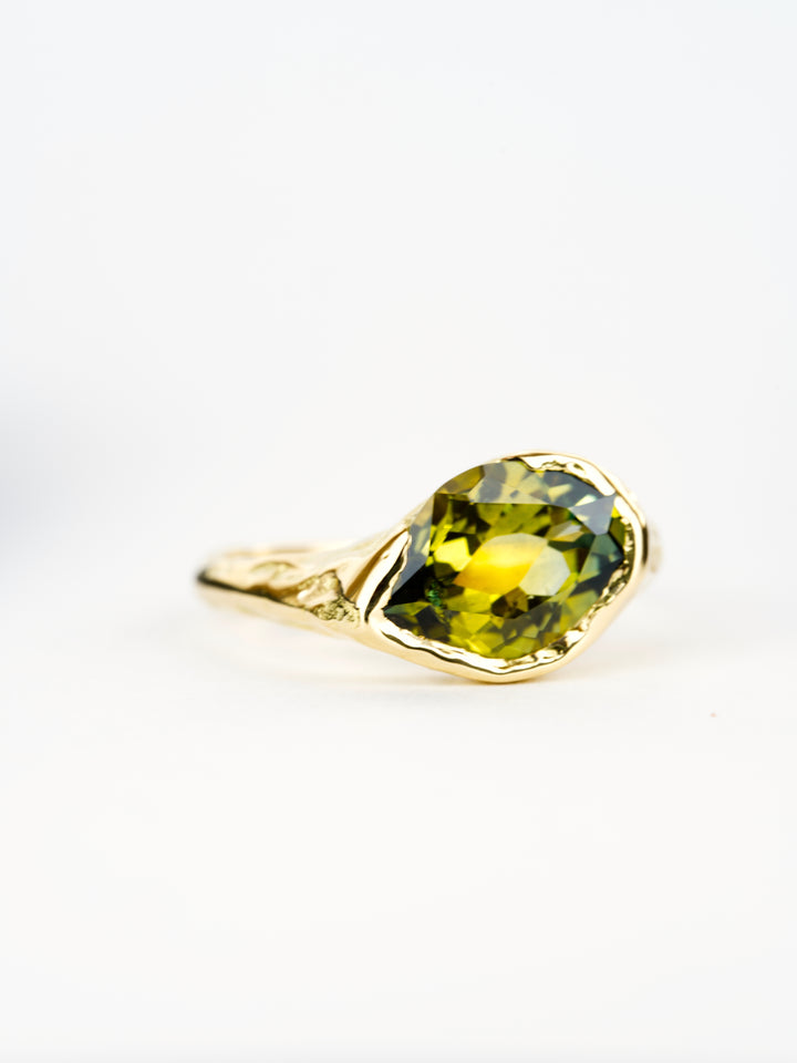 Laurel Green Montana Sapphire Ring - 2.365ct