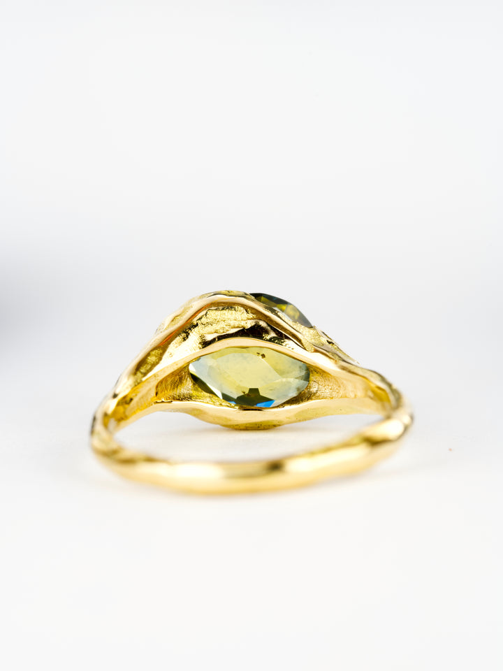 Laurel Green Montana Sapphire Ring - 2.365ct