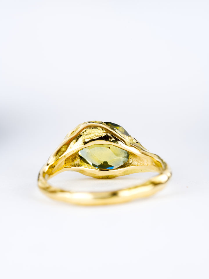 Laurel Green Montana Sapphire Ring - 2.365ct