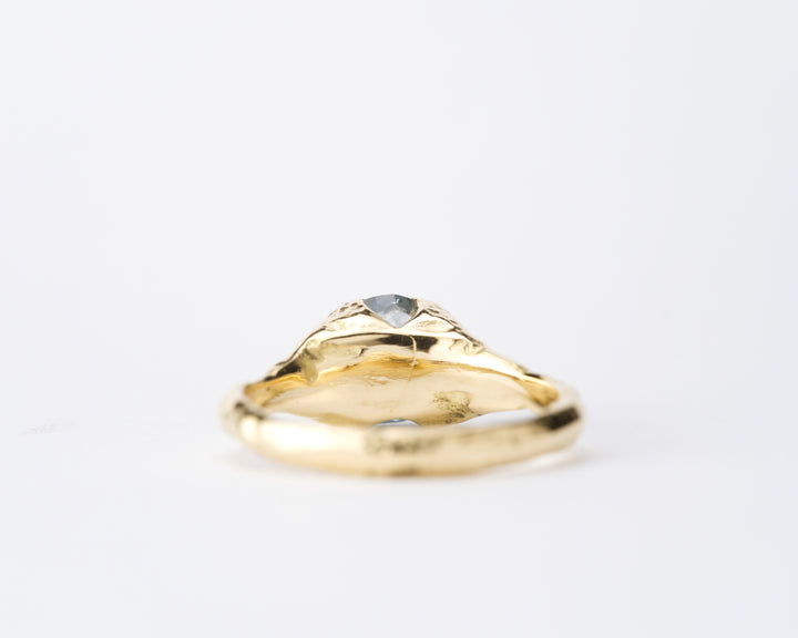 Three Stone Blue Montana Sapphire Ring - 1.85ct