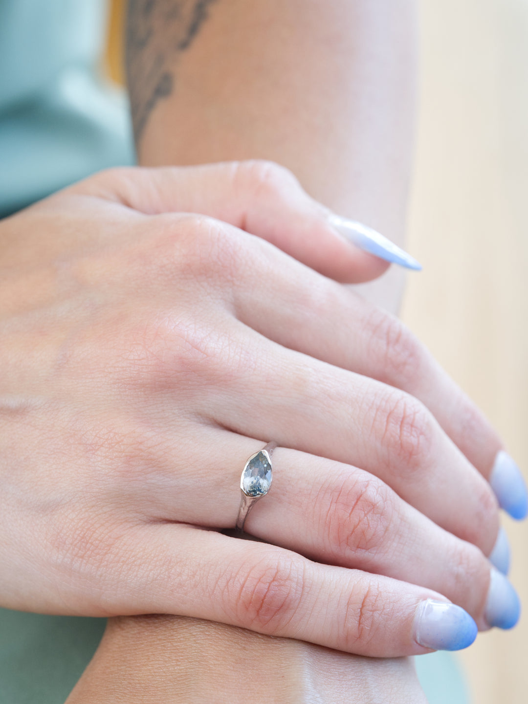 Misty Blue Montana Sapphire Ring - 1.32ct